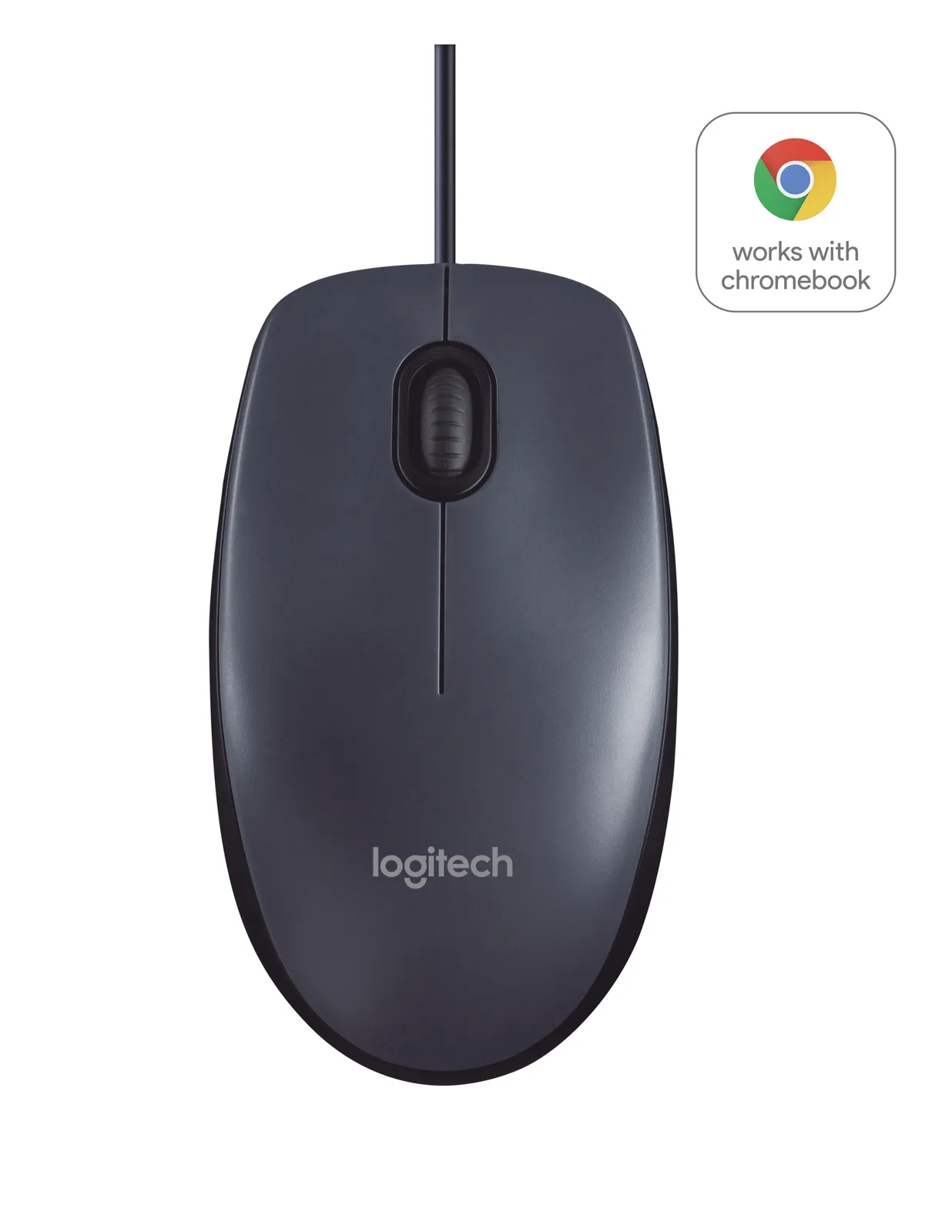 Logitech B100 компьютерная мышь Офисная Для обеих рук USB тип-A Оптический 800 DPI