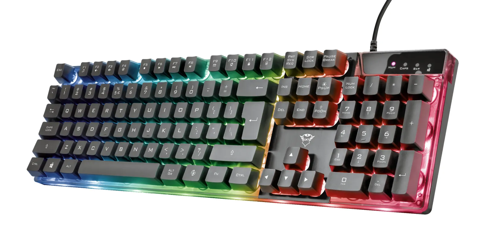 Trust GXT 835 Azor клавиатура Игровой USB QWERTY Испанский