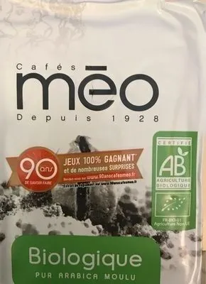 Cafés Méo Pur Arabica Moulu biologique