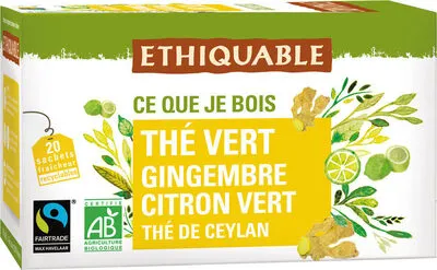 Ethiquable Thé vert gingembre citron