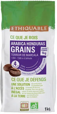 Ethiquable Café Grains Honduras Bio & équitable