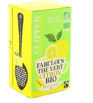 Clipper Thé vert au citron bio x 20 sachets sans agrafe