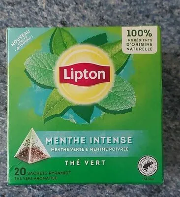 Lipton Thé vert menthe intense menthe verte & menthe poivrée